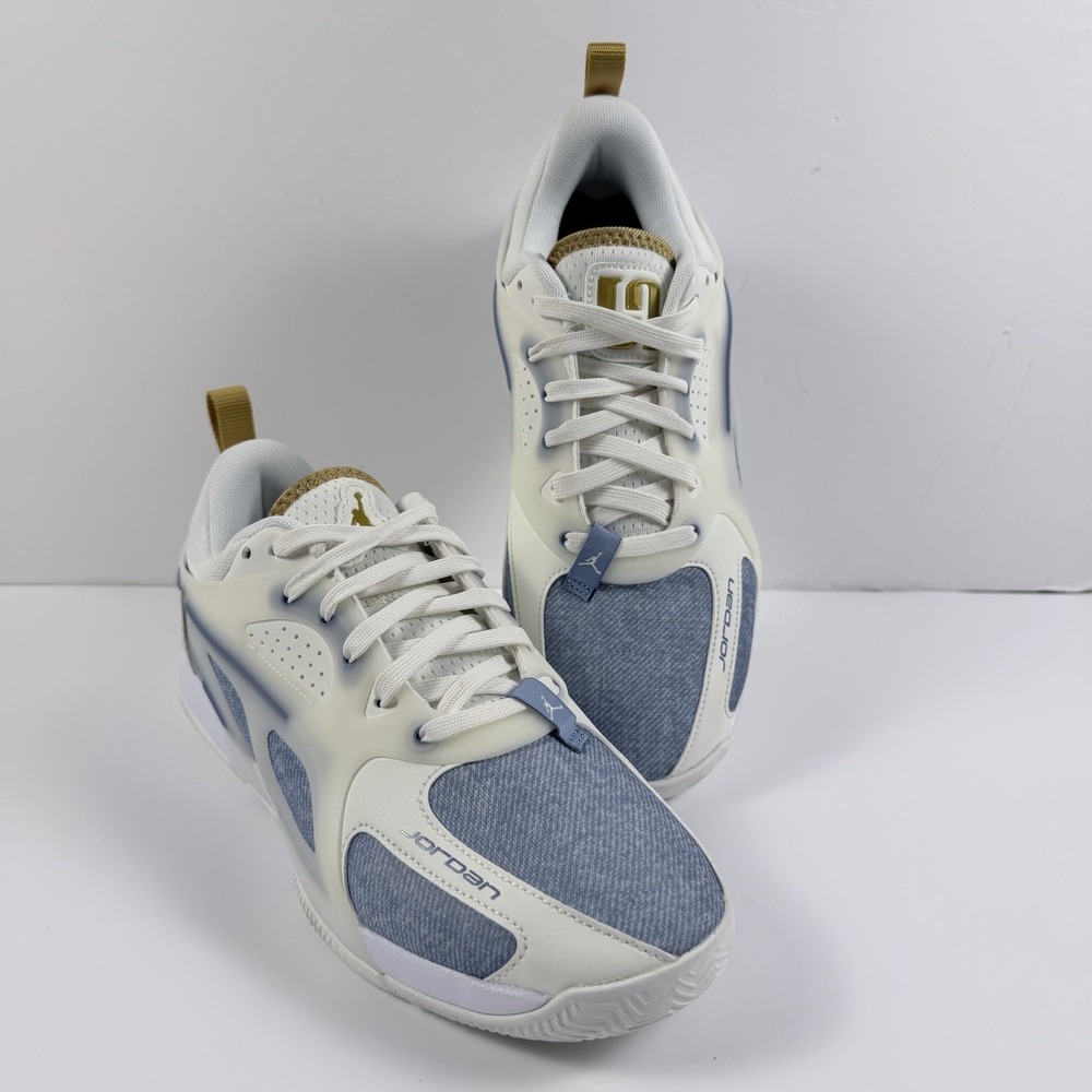 Nike Jordan Heir Series PF Denim Sail Blue Gold Women's Basketball Shoes 9.5 New